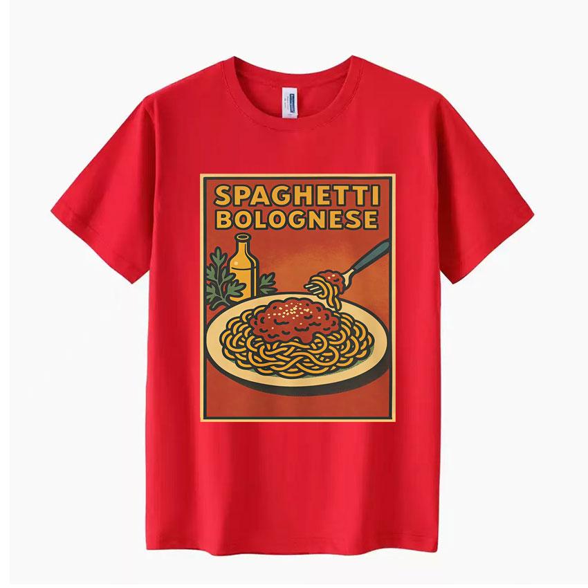 Funny Italian Spaghetti Meme Pop T Shirt Men Women Tshirt Fashion Crewneck Cozy Casual Aesthetic Shortsleeve Tshirts Hot Sale