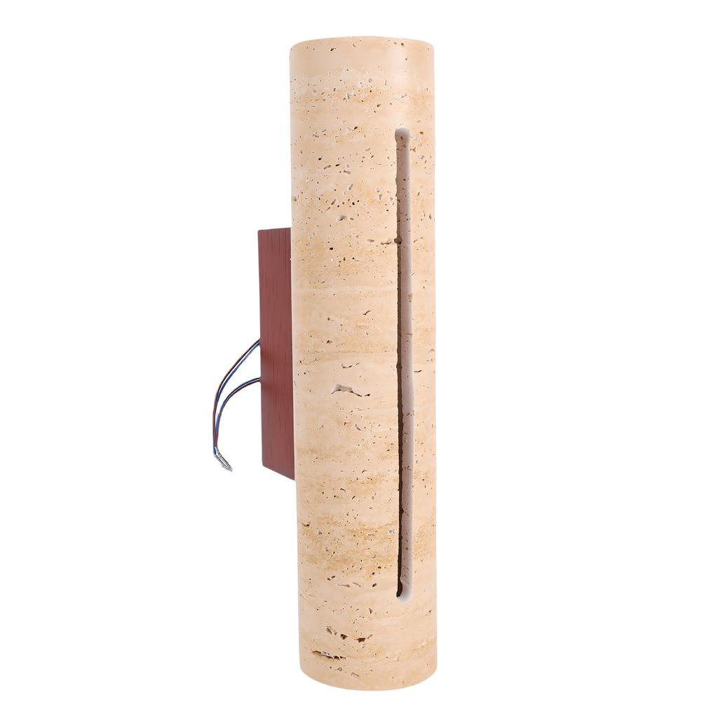 Indoor Strip Up Down Wall Sconce Modern Yellow Travertine Wall Sconce Up and Down Light for Bedroom Hallway