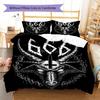 Baphomet Pattern Bedding,Quilt Set Quilt Cover Pillowcase Home Birthday Gift (1 * Duvet Cover + 2 * Pillowcase, Without Core)