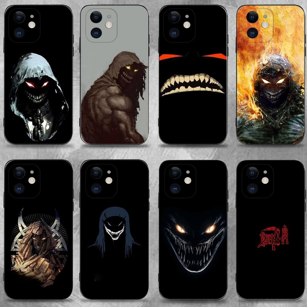 D-Disturbed Band Phone Case For iPhone 16,15,14,13,12,11 Plus,Pro Max,XS,X,XR,SE,Mini,8,7,Soft Silicone Black Cover