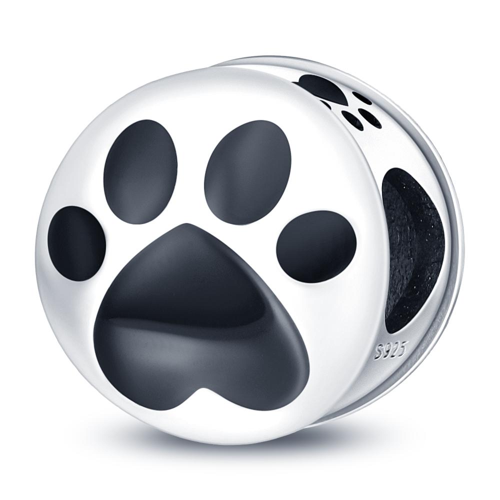 Copper Loving Dog Bead Charms Dog Paw Charm Bead Charms Compatible With Brand 3mm Authentic Bracelets Fine Do It Yourself Women Jewellery Gift