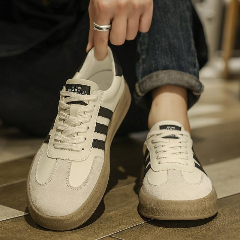 Board shoes men's 2025 autumn new campus style versatile little white shoes high quality soft sole fashion casual men's shoes trendy shoes