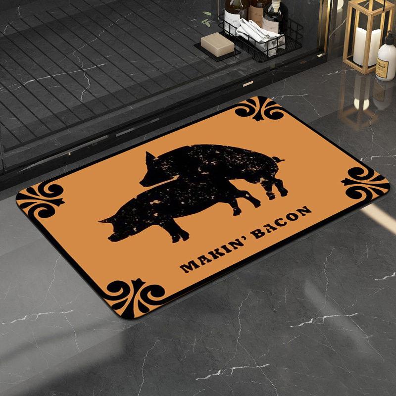 Animal Carpet Floor Mat Household Bedroom Kitchen Non-slip Mat Entry Door Rub Mat Door Mat