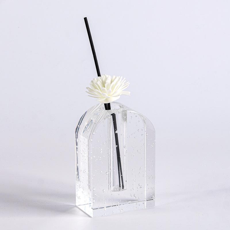 

Современный свет Роскошный хрустальный цветочный подсвечник Украшения Офис продаж Модель Комната Геометрическое искусство Пузырьковая ваза Мягкие украшения Half arc candlestick flower device 2 in 1 M10180