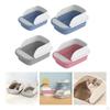 Cat Toilet Sand Box Litter Tray Semi Enclosed Easy Clean Anti Splashing for Travel Supplies