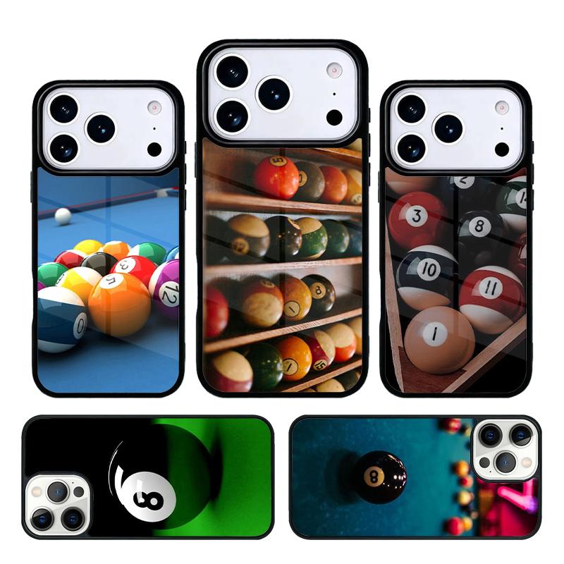 Billiards Snooker Phone Case Cover for IPhone 11 12 13 14 15 16e 17 Pro Max Coque for IPhone 17 Air