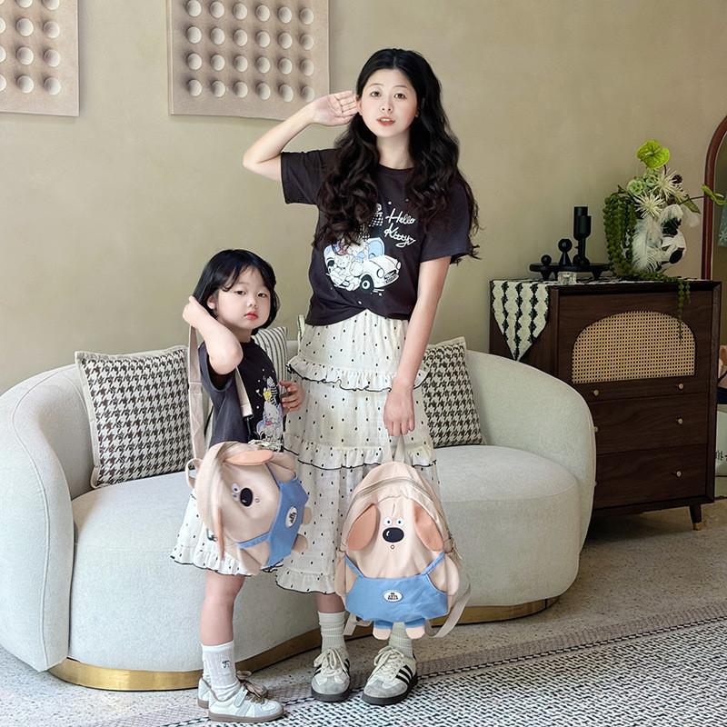 Adorable Cartoon Dog Backpack For Kids With Breathable Nylon Design Perfect For School