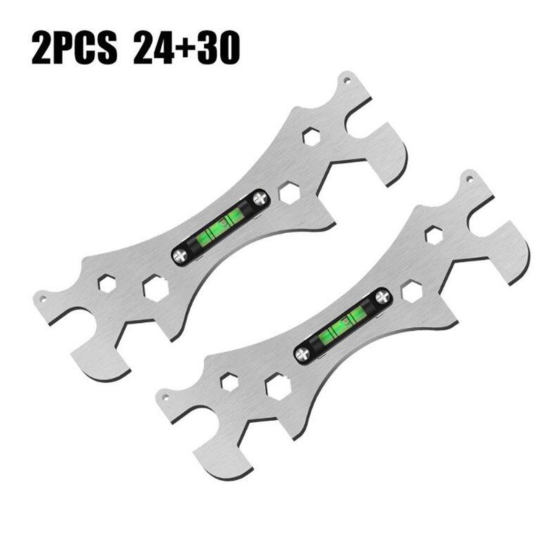 

Многофункциональный ключ для ванной комнаты, гаечный ключ для выравнивания угла изгиба, линейка для установки смесителя для душа, инструмент для измерения расстояний NO3