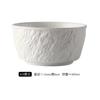 Rock Patterned Frosted Ceramic Tableware, Soup Bowls, Dessert Plates, Household Rice Bowls, Solid Color Threaded Salad Bowls