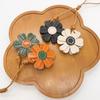 Creative Tanned Leather Small Daisy Sweet Handmade Keychain Bag Pendant Bag Hanging Jewelry Keychain