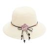 2024 New Summer Sunscreen Hat Bowknot Straw Hat for Women Fashion Wide Brim Sunhat Beach Cap Outdoor Foldable Sweet Breathable