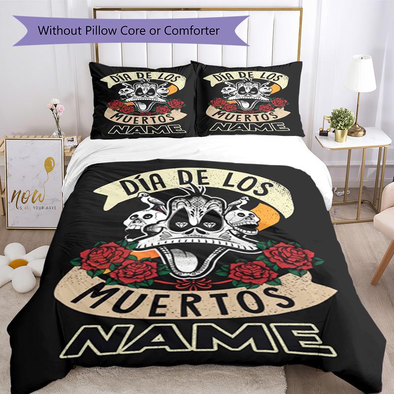 Warner (8) Customize Your Name Bedding Set Breathable Duvet Cover with Pillowcases Home Decoration Birthday Gift