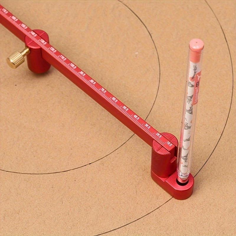1pc 36.5mm-300mm Woodworking Scribing Gauge Center Finder Ruler Lengthening Aluminum Alloy Scribing Circle Ruler Woodworking
