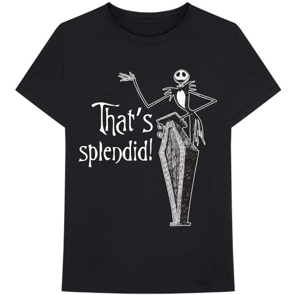 Men s Nightmare Before Christmas Splendid Slim Fit T-shirt Large Black S