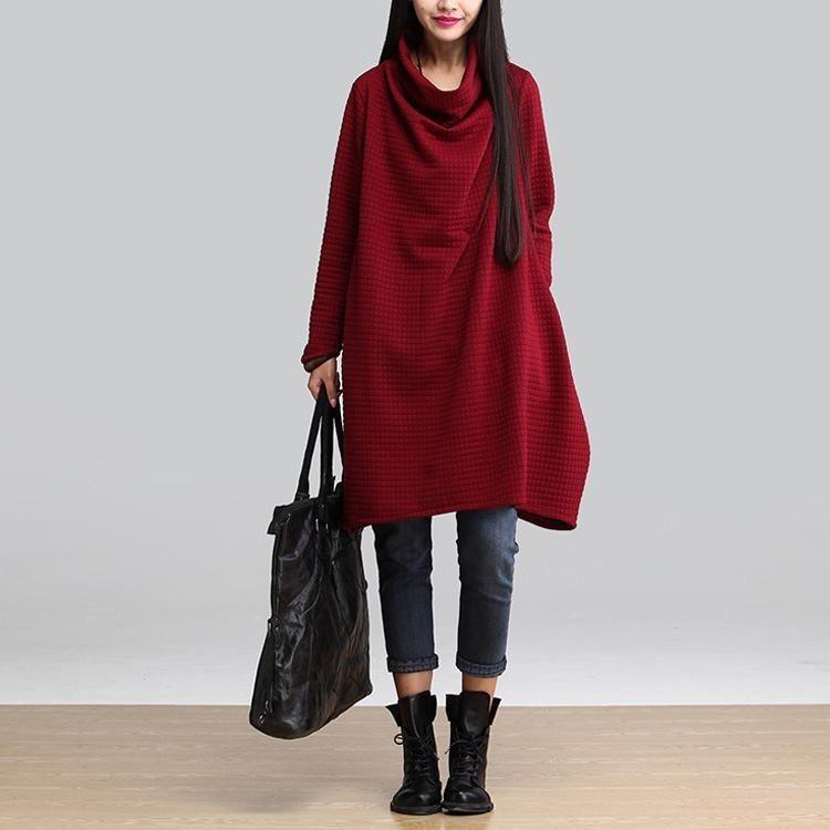 Premium Quality Women's Fashion Casual Elegant Solid Color Long-sleeved Dress Ideal For Every Occasion