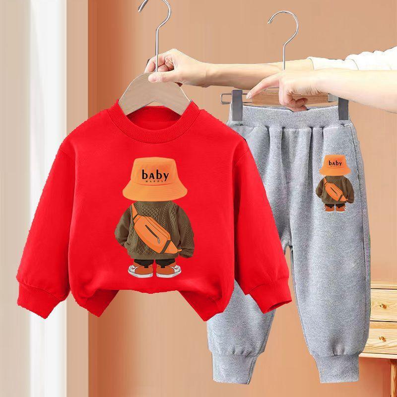 Jungen und Mädchen Freizeitset 2023 Herbst Kinder Freizeit Sport Hoodie Set