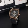 Watch Men'S Fashion Luminous Calendar Men'S Watch Silicone Belt Magnetic Buckle Square High Value Quartz Watch