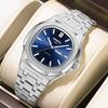 NIBOSI Luxury Men Wristwatches Date Week Square Waterproof Business Sports Quartz Watches Luminous Stainless Steel Reloj Hombre