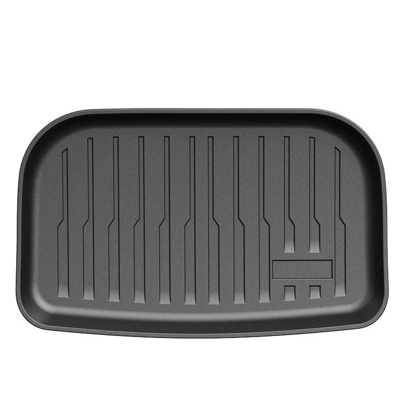 Waterproof, stain-resistant TPE mats for 2025 Tesla Model Y, tailored for front and rear trunks.