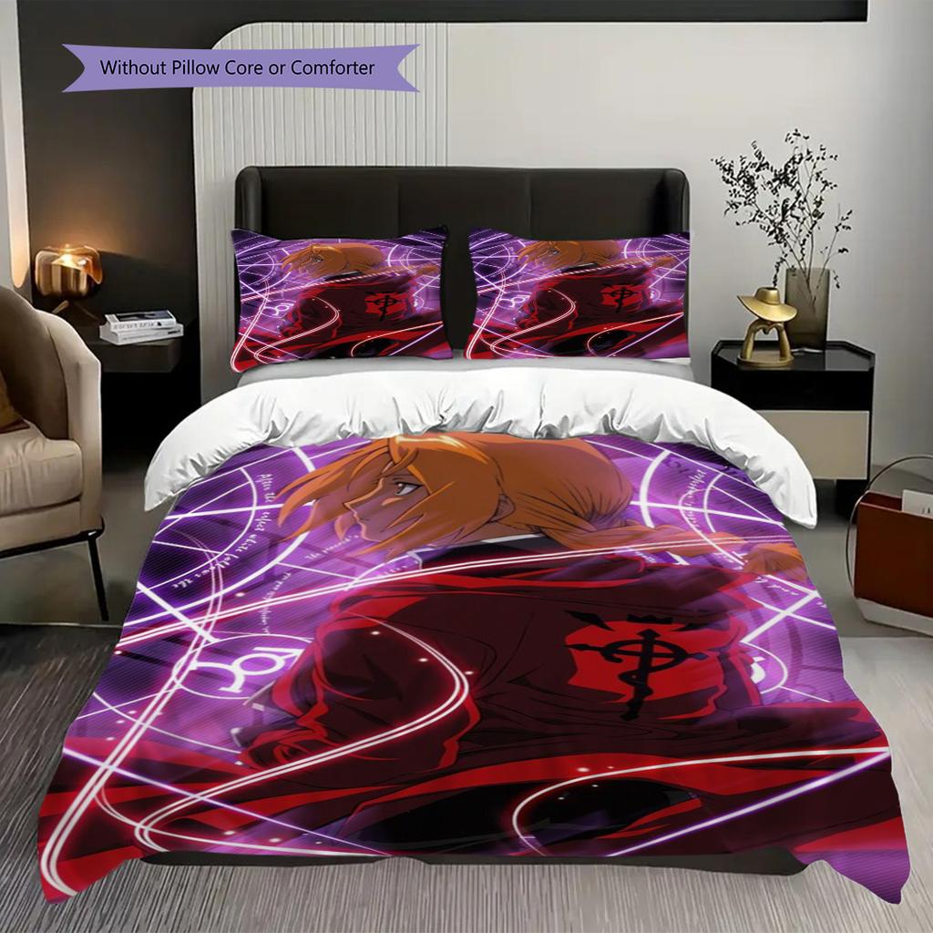Brothers Alchemy Bedding 1 Duvet Cover 2 Pillowcase Without Core Duvet Cover And Pillowcase Soft And Comfortable Gift Suitable For All Seasons