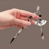 Alloy Hairpin Fan-shaped Tassel Updo Hairpin Hot Fan-shaped Tassel Hairpin  for Flaggy Dress Hanfu