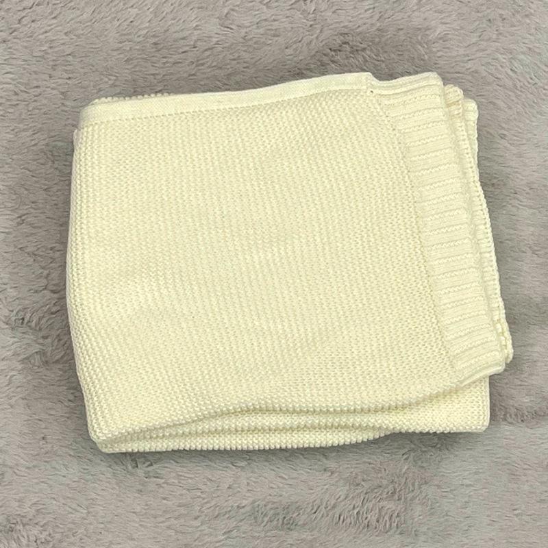 Embroidered Cotton Stroller Cover Blanket Knitted Cuddle Nap Blanket Sofa Blanket Blanket Quilt Nap Sofa