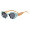 European and American style cat eye small frame trendy sunglasses small fragrant style high-end street photography thin jelly sunglasses