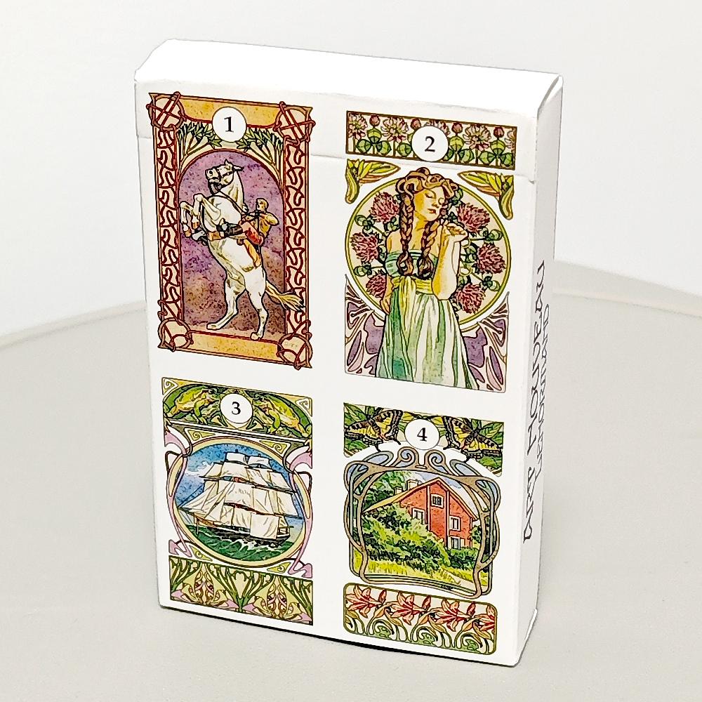 9*6cm Art Nouveau Lenormand Deck Oracle 36 Pcs Lenormand Cards In Perfect Art Nouveau Style