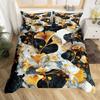 Ginkgo biloba 3D high definition digital printing duvet cover set soft and comfortable bedding
