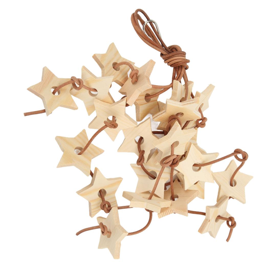 Bird Wood Star Toy Bite Resistant   Wood Star Chewing Toy for Budgies Parakeet Cockatiel Lovebird