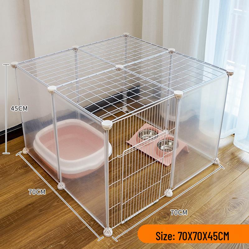 Indoor Pet Playpen: Dog/Cat Enclosure with Free Splicing Cages for Dogs, Cats, and Rabbits.