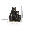 Resin Wildlife Figure Sculpture Painted Details Bear Figurine Freestanding Home
