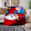 Christmas Santa Claus Phone WallpaperBlanket Flannel Throw Blanket for Sofa, Bed, Travel, Camping, Office, Couch, Chair, And Bed Gift for Ch