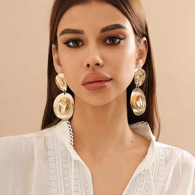 Creative Designer Layered Big Hat Pendants Earrings for Women Trendy Long Drop Earrings Hanging Accessories 2026 Fashion Jewelry