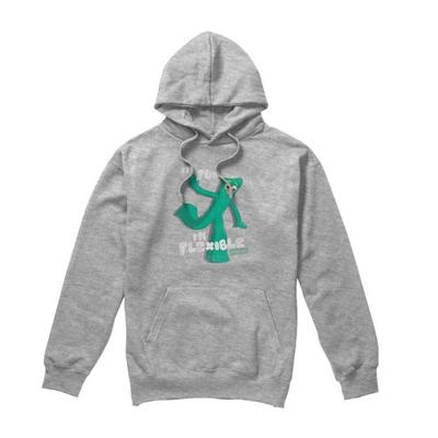 Gumby Unisex Adult IÂ´m Flexible Heather Hoodie