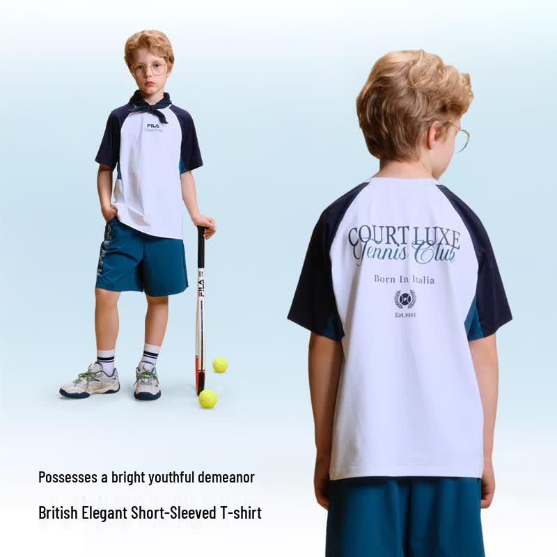 FILA Boys' Short Sleeve Performance T-Shirt