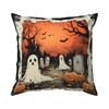 Halloween Haunted Pumpkin Pillowcase Printed Polyester 45x45cm Throw Pillowcover Decorative Sofa Cushion Pillowslip Home Decor