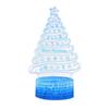 3D Christmas Night Light: Creative LED Bedside Lamp with Remote Control & Seven-Color Touch