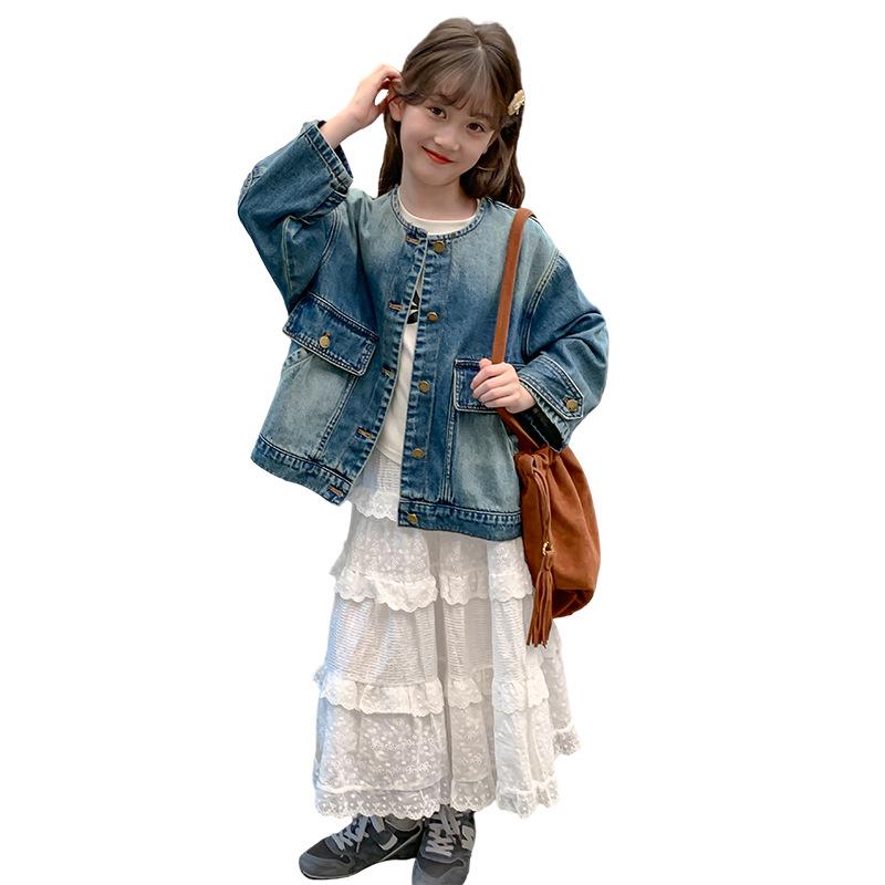 2025 Stylish Girls' Denim Jacket: Spring & Fall Fashion
