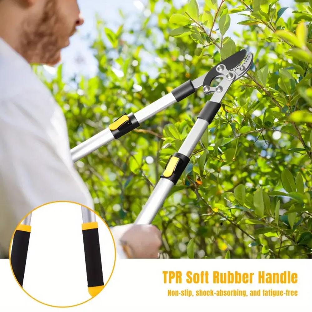 Tesoura de poda longa de aço SK5 extensível para galhos de jardim, ferramenta de jardim, ferramentas manuais profissionais, tesouras de poda de árvores frutíferas