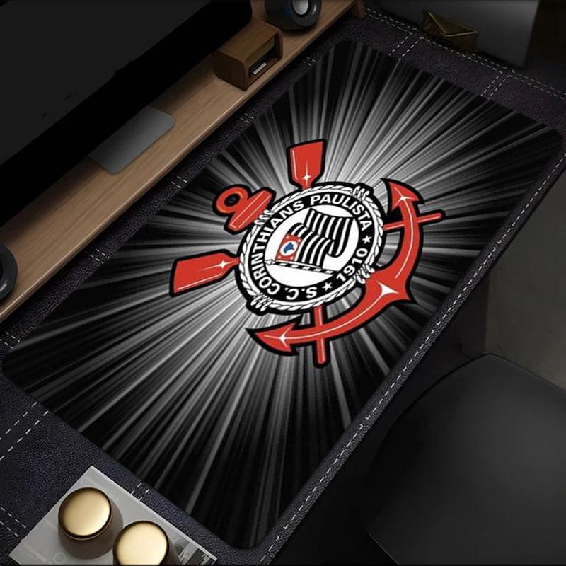 Sport Club Corinthians Paulista3 mouse pad, rubber base, esports desk mat, mouse pad for gamers and office use, gaming desk , easy to clean mat