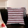 B-Burgundy White Stripe Pattern Pillowcase For Sofa Room Office Decor Printing Protector Cushion Cover Valentine Gift Custom