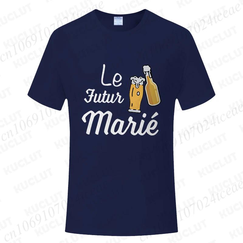 Beers for The Groom Squad T-shirt French Evg Team Future Groom Best Man Tshirt Boyfriend Bachelor Party Tees Wedding Clothing