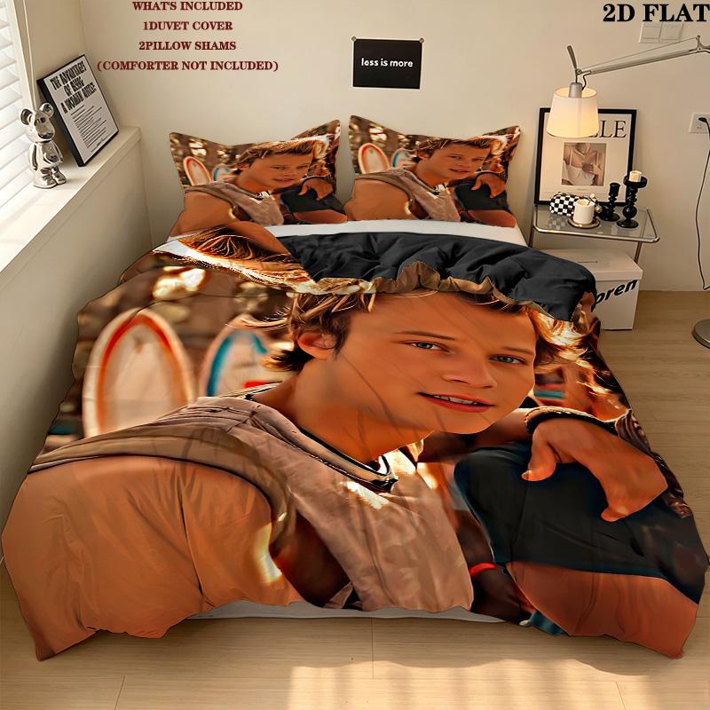 Outer Banks Pattern Bedding Quilt Set Quilt Cover Pillowcase Home Birthday Gift(1 * duvet cover + 2 * pillowcase, without core)