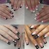 Populaire 24-delige set lange vierkante strijkers voor Franse Manicure