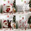 String Lights Tufted Pillow Covers Christmas Plushie Pillow Cases Cushion Cover for Living Room