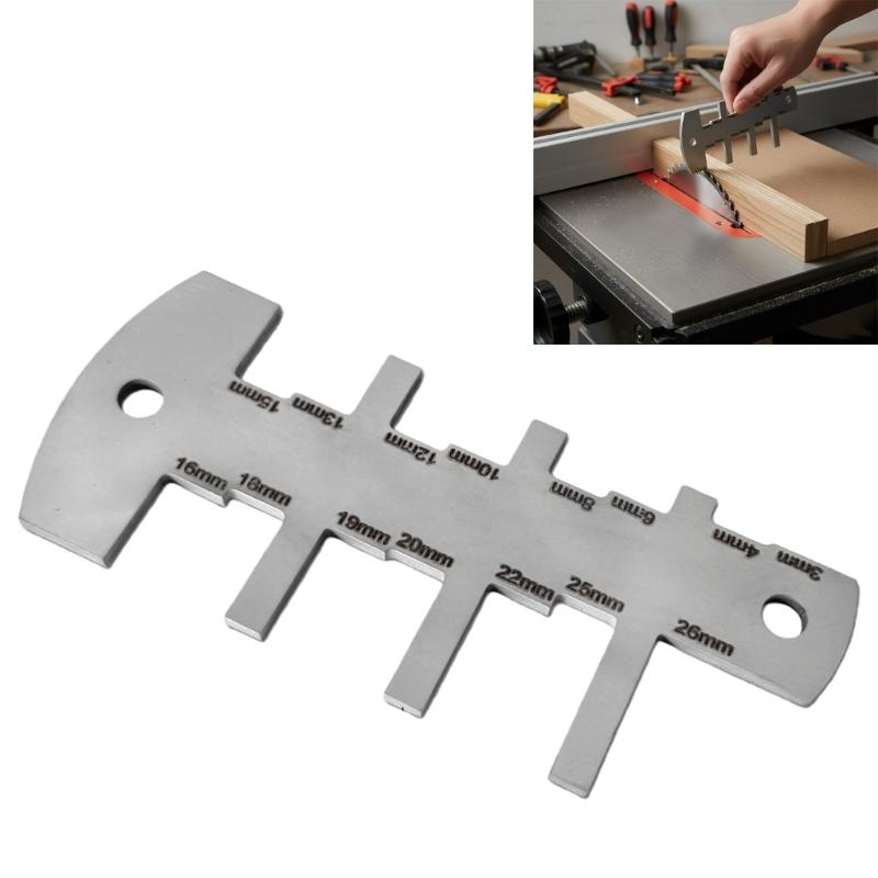 Aluminum Tablesaw Depth Measuring Height Gauge For Router Table Calibration And Woodworking Depth Measurement