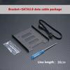Black 2.5" Skids For Ssd To 3.5" Bay Caddy Tray Hard Drive Hdd Metal Mounting Dock Tray Bracket Adapter Converter Enclosure