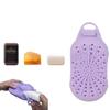 New Silicone Material Silicone Soap Scrubber Quick-Dry Gentle Exfoliating Soap Holder Deep-Clean Bar Soap Scrubber Bath
