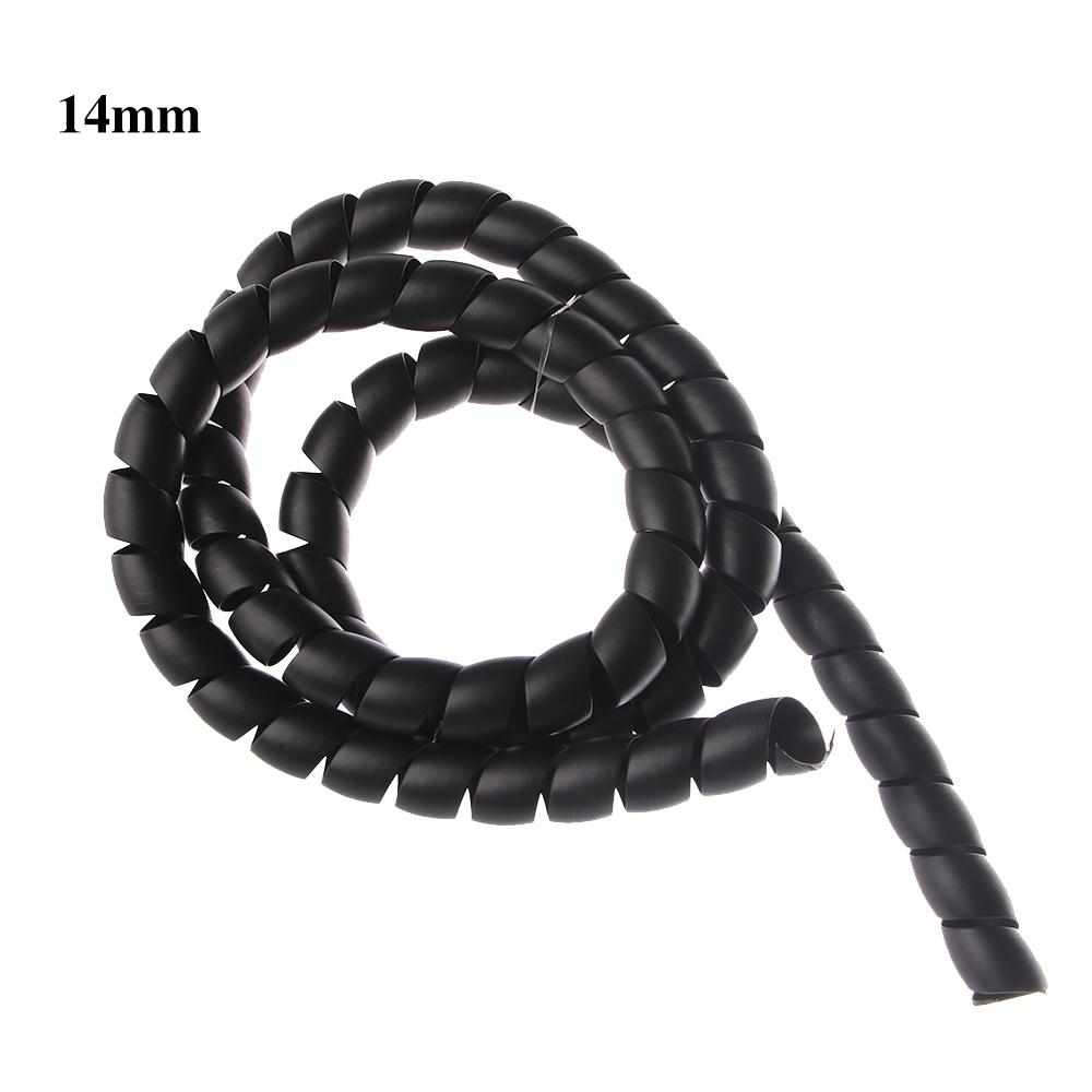 10mm/14mm Retardant Wire Organizer Casing Spiral Wire Cable Sleeves Winding Pipe